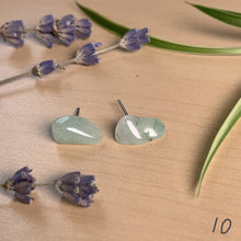 Load image into Gallery viewer, green aventurine studs
