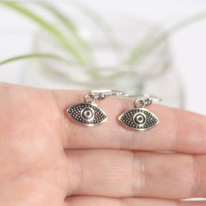 "eye see you" drop earrings