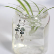 Load image into Gallery viewer, &quot;lend a hand&quot; drop earrings
