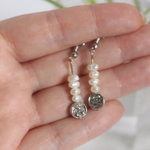 Load image into Gallery viewer, sun and moon drop earrings
