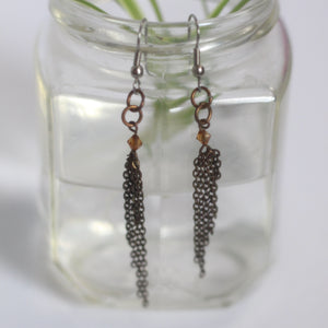 drop chain vintage earrings