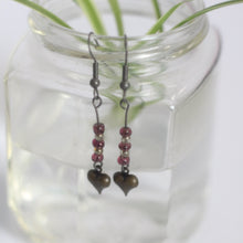 Load image into Gallery viewer, love line drop earrings
