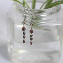 Load image into Gallery viewer, glass bead drop earrings
