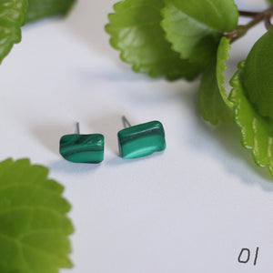 malachite studs