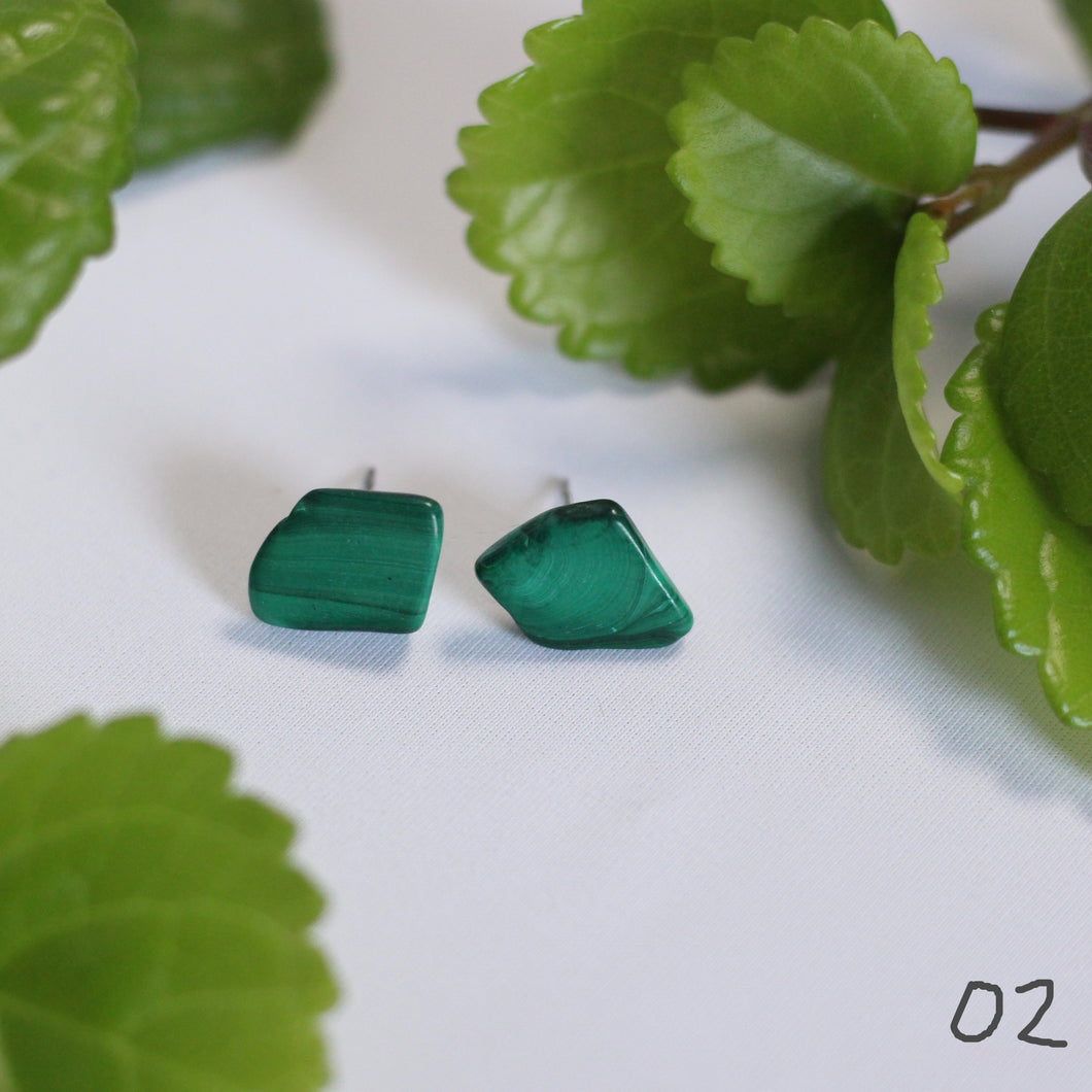 malachite studs