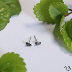 hematite studs