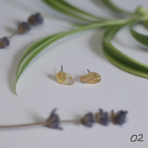 citrine spear studs