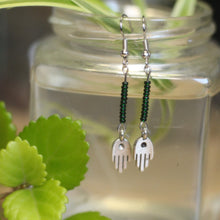 Load image into Gallery viewer, &quot;lend a hand&quot; drop earrings
