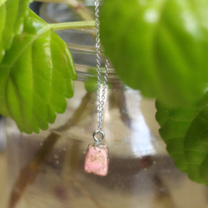 rhodonite pendant necklace