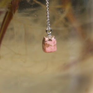 rhodonite pendant necklace