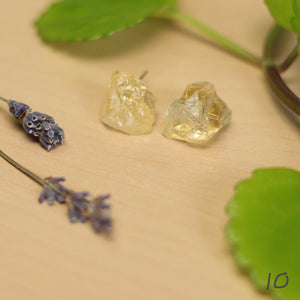 citrine spear studs