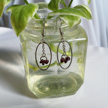 Load image into Gallery viewer, &quot;cherry bomb&quot; drop earrings
