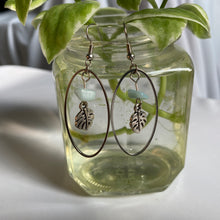 Load image into Gallery viewer, &quot;it&#39;s monstera, baby&quot; drop earrings
