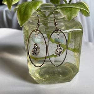 "it's monstera, baby" drop earrings