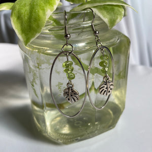 "it's monstera, baby" drop earrings