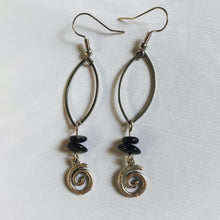 Load image into Gallery viewer, &quot;she&#39;s spiraling&quot; drop earrings
