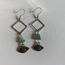 Load image into Gallery viewer, &quot;eye know&quot; drop earrings
