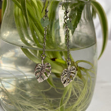 Load image into Gallery viewer, &quot;mama monstera&quot; drop earrings
