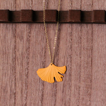 Load image into Gallery viewer, &quot;wake me up before you ginkgo&quot; necklace
