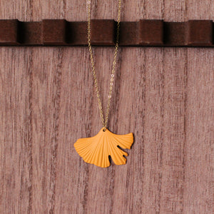 "wake me up before you ginkgo" necklace