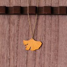 Load image into Gallery viewer, &quot;wake me up before you ginkgo&quot; necklace
