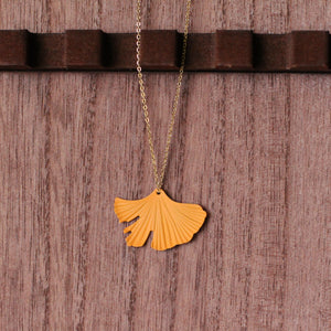 "wake me up before you ginkgo" necklace