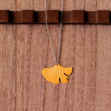 Load image into Gallery viewer, &quot;wake me up before you ginkgo&quot; necklace
