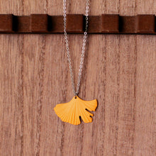 Load image into Gallery viewer, &quot;wake me up before you ginkgo&quot; necklace
