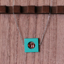 Load image into Gallery viewer, crystal box necklace
