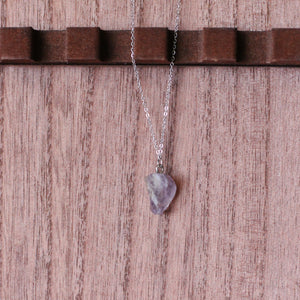 amethyst spear pendant necklace