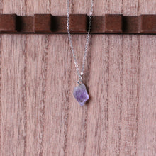 Load image into Gallery viewer, amethyst spear pendant necklace
