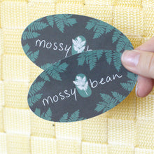 Load image into Gallery viewer, mossy bean stickers!
